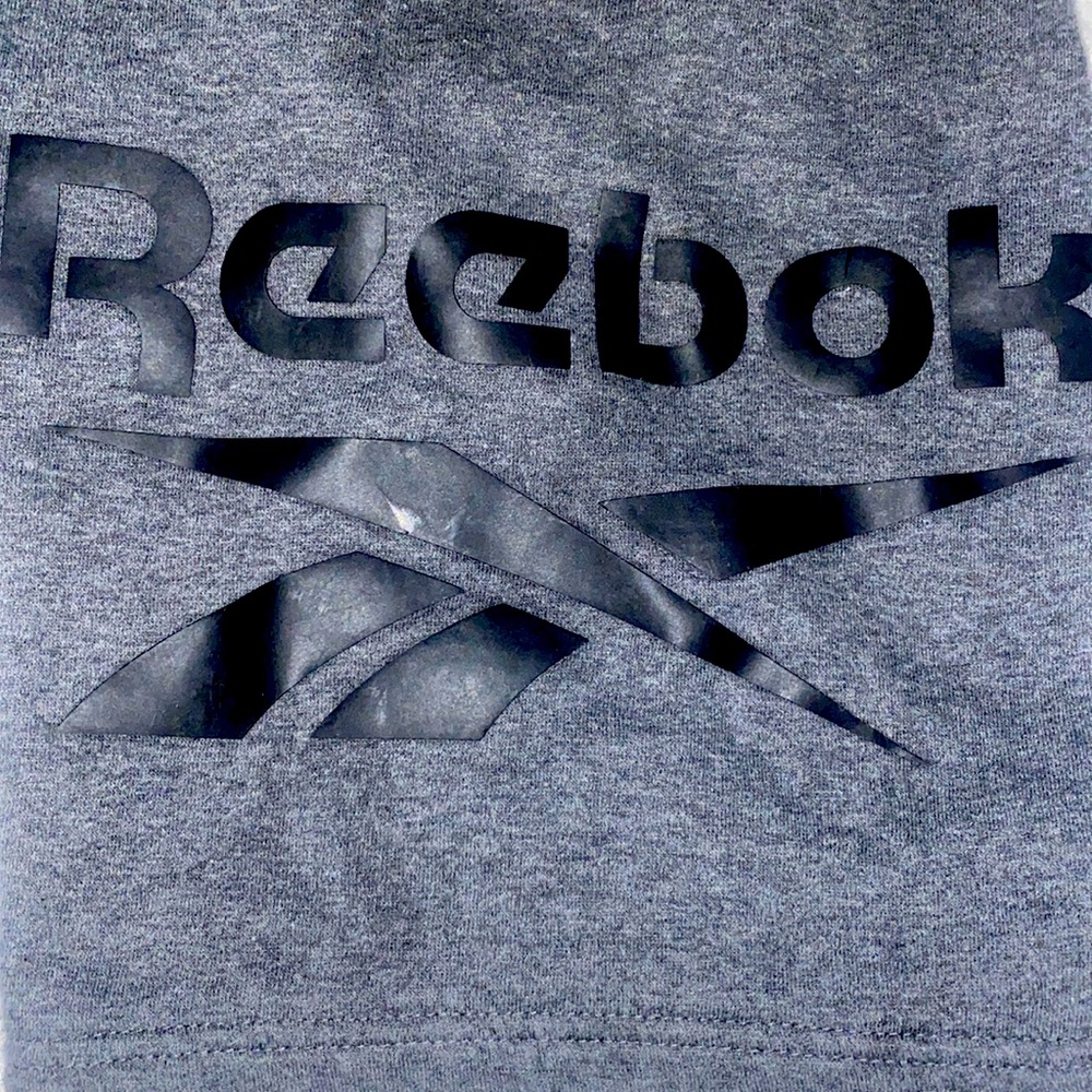 Grey Reebok fleeced shorts